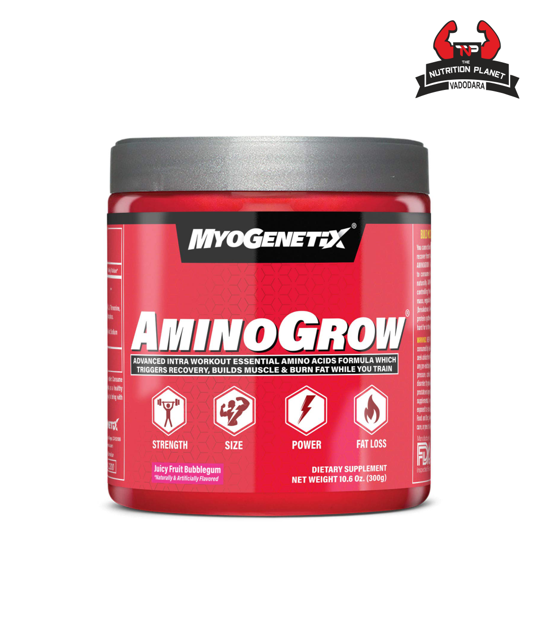 Myogenetix AMINOGROW HSP90, 10.6 Oz (30 Servings with Offical Authentic tag
